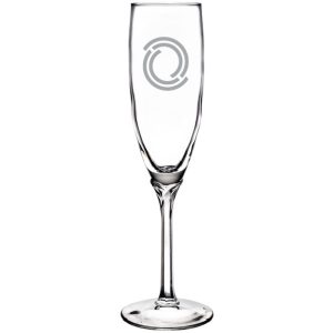 Custom Laser Engraved Libbey® 8995 Domaine 6 oz. Flute Glass