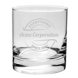 Custom Laser Engraved Libbey® 916CD Heavy Base 8 oz. Rocks / Old Fashioned Glass