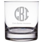 Custom Laser Engraved Libbey® 917CD Heavy Base 11 oz. Rocks / Old Fashioned Glass