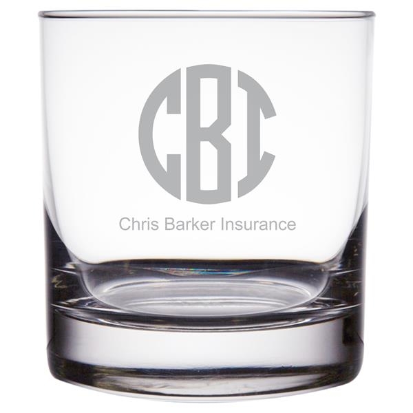 Custom Laser Engraved Libbey® 917CD Heavy Base 11 oz. Rocks / Old Fashioned Glass