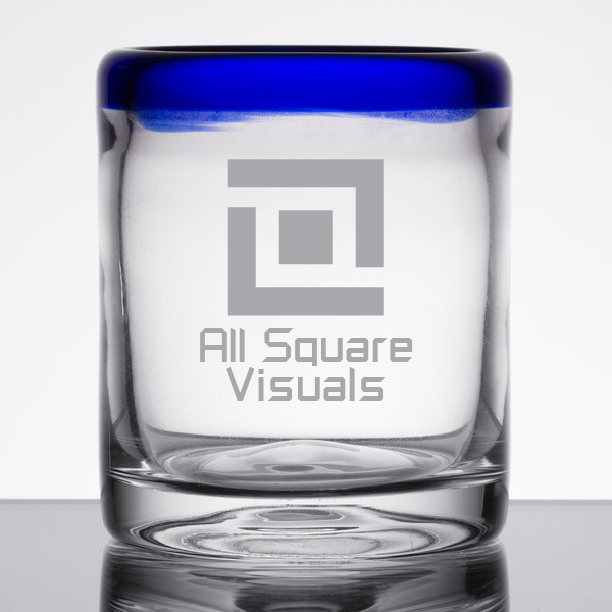 Laser-Engraved-Libbey®-92313-Aruba-10-oz-Old-Fashioned-Glass-with-Cobalt-Blue-Rim-GLS-L92313 Custom Laser Engraved Libbey® 92313 Aruba 10 oz. Old Fashioned Glass with Cobalt Blue Rim