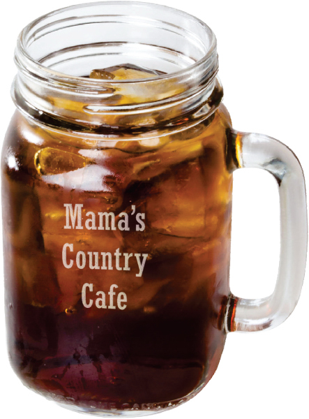 Laser-Engraved-Libbey®-97084-16-oz-Drinking-Jar-Mason-Jar-with-Handle-GLS004 Custom Laser Engraved Libbey® 97084 16 oz. Drinking Jar / Mason Jar with Handle