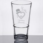 Custom Laser Engraved Libbey® Basics 17.25 oz. Rim Tempered Stackable Mixing Glass