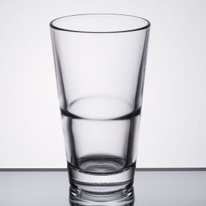 Custom Laser Engraved Libbey® Restaurant Basics 14 oz. Rim Tempered Stackable Mixing Glass