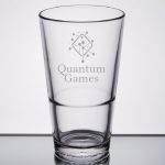 Custom Laser Engraved Libbey® Restaurant Basics 16 oz. Rim Tempered Pint Glass