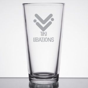 Custom Laser Engraved Libbey® Restaurant Basics 16 oz. Rim Tempered Tall Mixing Glass