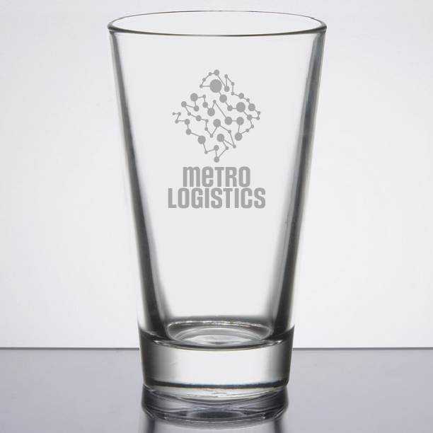 Laser-Engraved-Libbey®-Restaurant-Basics-18-oz-Rim-Tempered-Mixing-Glass-GLS-L1632 Custom Laser Engraved Libbey® Restaurant Basics 18 oz. Rim Tempered Mixing Glass