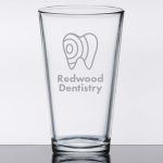Custom Laser Engraved Libbey® Restaurant Basics 20 oz. Rim Tempered Mixing Glass