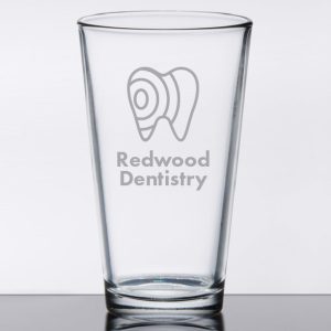Custom Laser Engraved Libbey® Restaurant Basics 20 oz. Rim Tempered Mixing Glass
