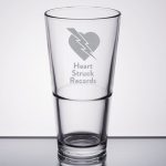 Custom Laser Engraved Libbey® Restaurant Basics 20 oz. Rim Tempered Stackable Mixing Glass