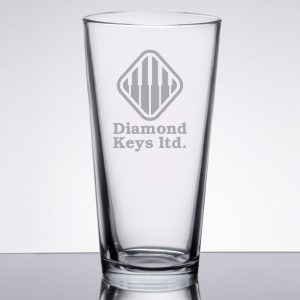 Custom Laser Engraved Libbey® Restaurant Basics 22 oz. Rim Tempered Mixing Glass