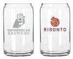Custom Libbey Beer Can Glass - 3