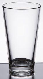 Custom Libbey Restaurant Basics 16 oz. Rim Tempered Pint Glass -Dishwasher Resistant - 1