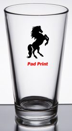 Custom Libbey Restaurant Basics 16 oz. Rim Tempered Pint Glass -Dishwasher Resistant
