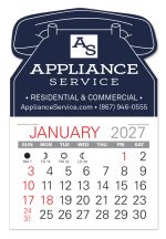 Custom Telephone Shape Value Stick Adhesive Calendar - 3