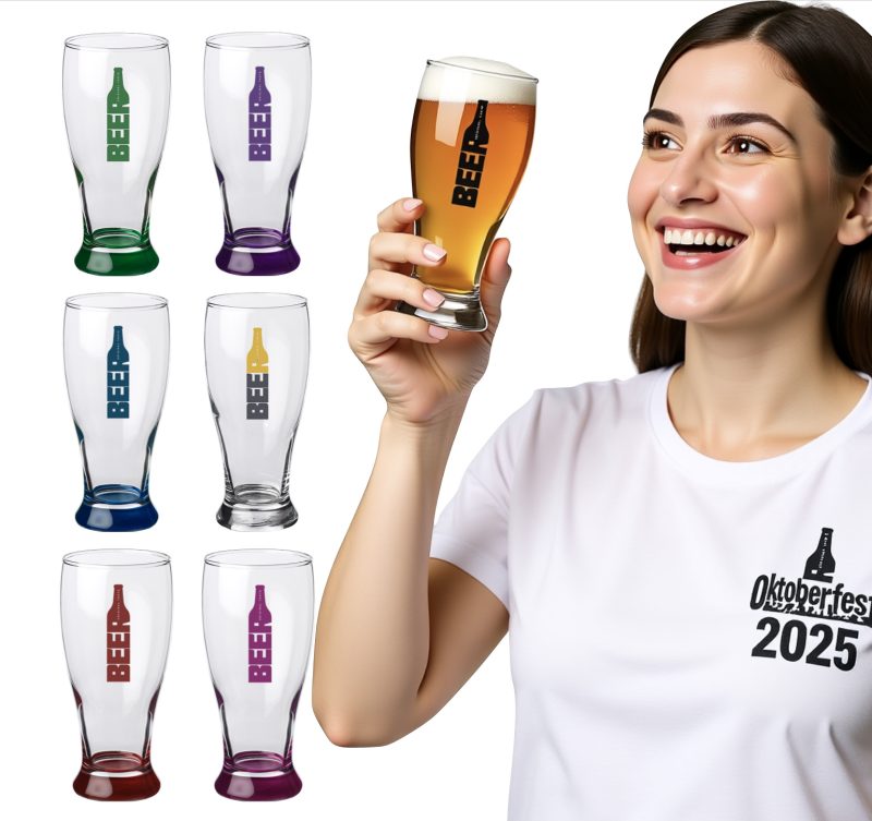 Custom USA Made Pilsner 19oz Libbey Beer Glass
