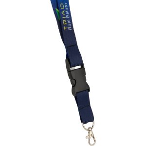 Custom Full Color 1" Lanyard w/ Extension and D-Ring