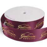 Custom 2 1/2" Badge Satin Ribbon - 100yrd Roll - Foil Print - 2