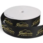 Custom 2 1/2" Badge Satin Ribbon - 100yrd Roll - Foil Print - 4