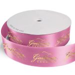 Custom 2 1/2" Badge Satin Ribbon - 100yrd Roll - Foil Print - 6