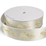 Custom 2 1/2" Badge Satin Ribbon - 100yrd Roll - Foil Print - 8