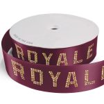 Custom 2 1/2" Badge Satin Ribbon - 100yrd Roll - Sparkle - 2