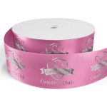 Custom 3" Badge Satin Ribbon - 100yrd Roll - Foil Print - 6