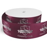 Custom 3" Badge Satin Ribbon - 50yrd Roll - Foil Print - 2