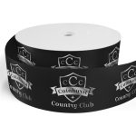 Custom 3" Badge Satin Ribbon - 50yrd Roll - Foil Print - 4