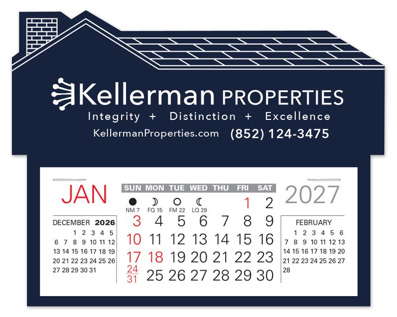Custom House Easy Stick Calendar - 2