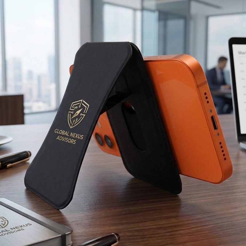 Magnetic-Phone-Wallet-Stand-P24-97FD Custom Magnetic Phone Wallet & Stand