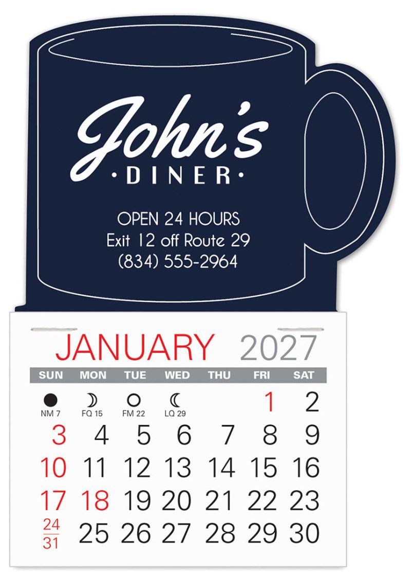Custom Mug Shape Easy Stick Calendar - 2