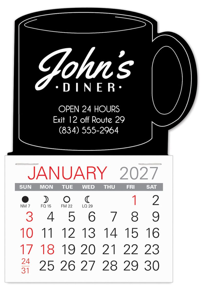 Custom Mug Shape Easy Stick Calendar - 5