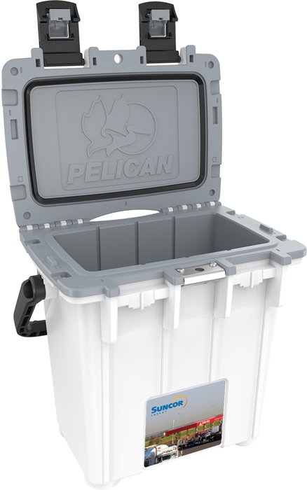 Custom Pelican 20QT Cooler WHITE - 5