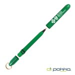 Custom Pokka® Pocket Pen w/Dock & Gold Keyring - 3