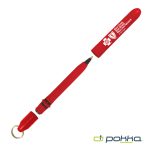 Custom Pokka® Pocket Pen w/Dock & Gold Keyring - 5