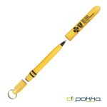 Custom Pokka® Pocket Pen w/Dock & Gold Keyring - 7