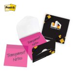 Custom Post-it® Transparent Notes with Custom Printed Cover 3x3 - 2