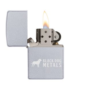 Custom Satin Chrome Zippo® Windproof Lighter (Laser Engraved Only Version)