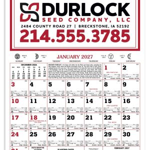 Custom Skinner & Kennedy® 12-Sheet Almanac Calendar