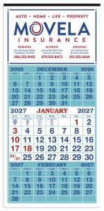 Custom Skinner & Kennedy® 3-Month Display 12-Sheet Calendar