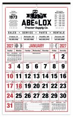 Custom Skinner & Kennedy® 8-Sheet Almanac Calendar - 1