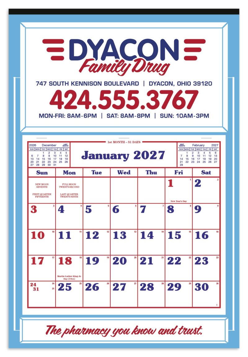 Custom Skinner & Kennedy® Apron Calendar - 5