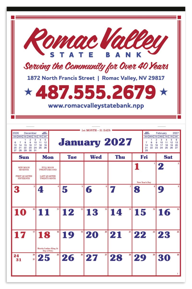 Custom Skinner & Kennedy® Apron Style Calendar - 2
