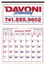 Custom Skinner & Kennedy® Billboard Apron Calendar