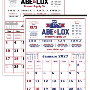 Custom Skinner & Kennedy® Commercial 12-Sheet Calendar