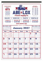 Custom Skinner & Kennedy® Commercial 12-Sheet Calendar - 2