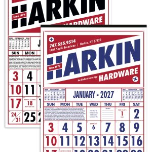 Custom Skinner & Kennedy® Commercial 12-Sheet Calendar