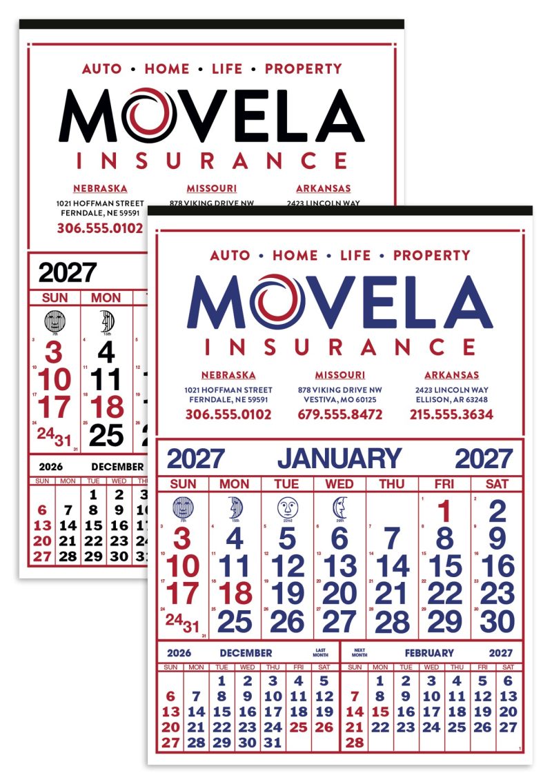 Skinner-Kennedy®-Commercial-12-Sheet-Calendar-44-E Custom Skinner & Kennedy® Commercial 12-Sheet Calendar