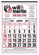 Custom Skinner & Kennedy® Commercial 12-Sheet Calendar